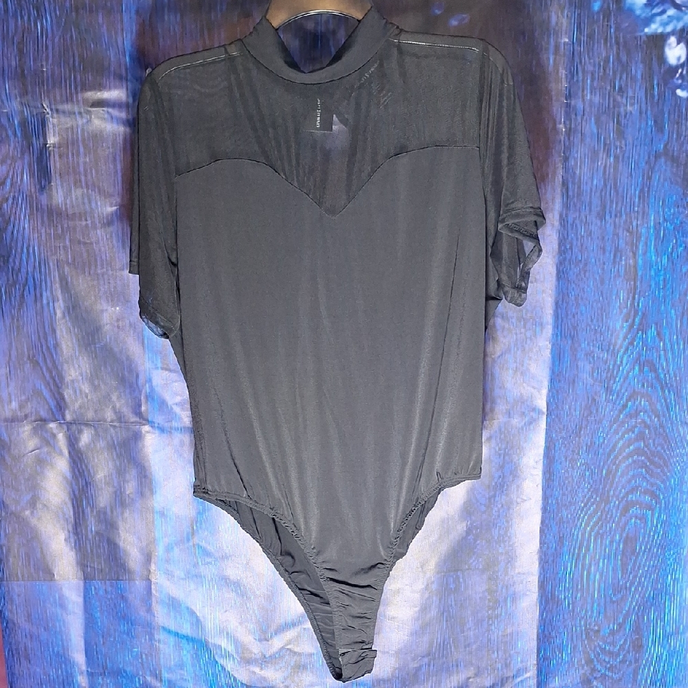 ashley stewat black bodysuit